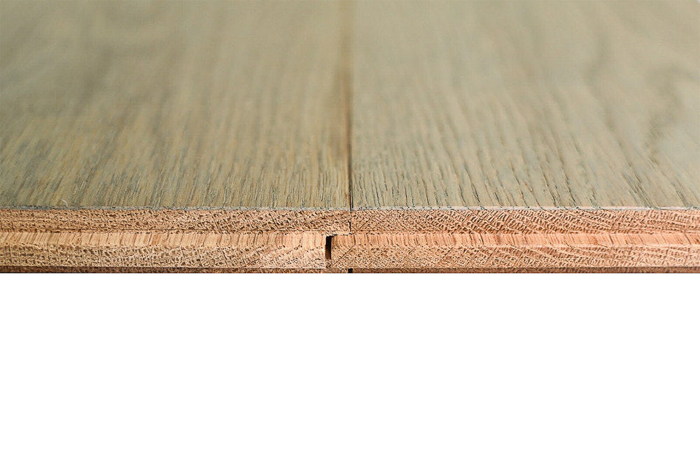 Liberty White Oak Wirebrushed Solid Hardwood 3/4 x 5 in. - Ivory