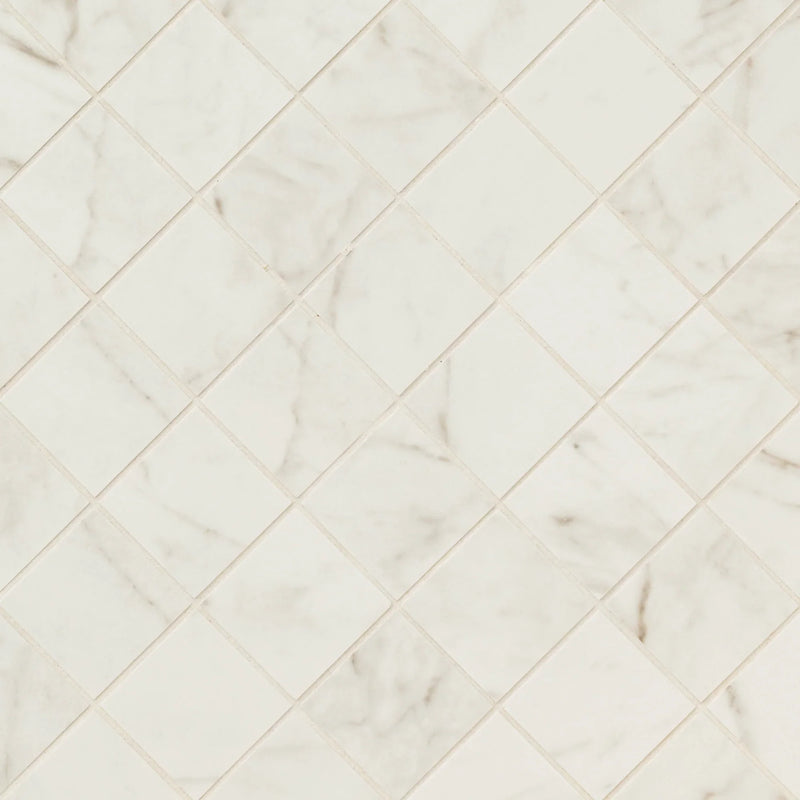 MSI Kaya Carrara Bianco Porcelain Mosaic Wall And Floor Tile