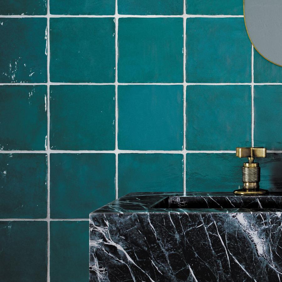 Ocean Green 5x5 Glossy Subway Ceramic Tile (57 pack, 10.76 sq ft/case)