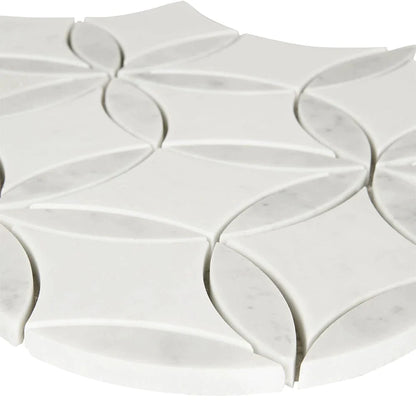 MSI La Fleur Marble Mosaic Wall and Floor Tile 8.9"x9.92"