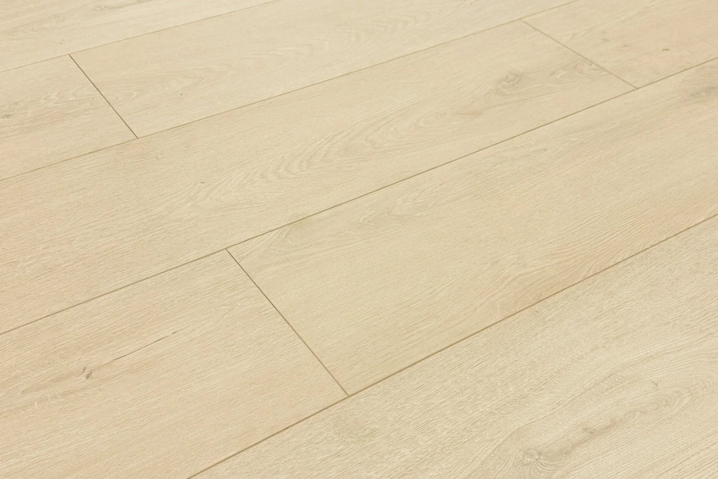 Light Beige Micro Bevel Matte 9.25"x60" Waterproof Laminate Flooring 12mm - Linea