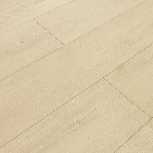 Light Beige Micro Bevel Matte 9.25"x60" Waterproof Laminate Flooring 12mm - Linea