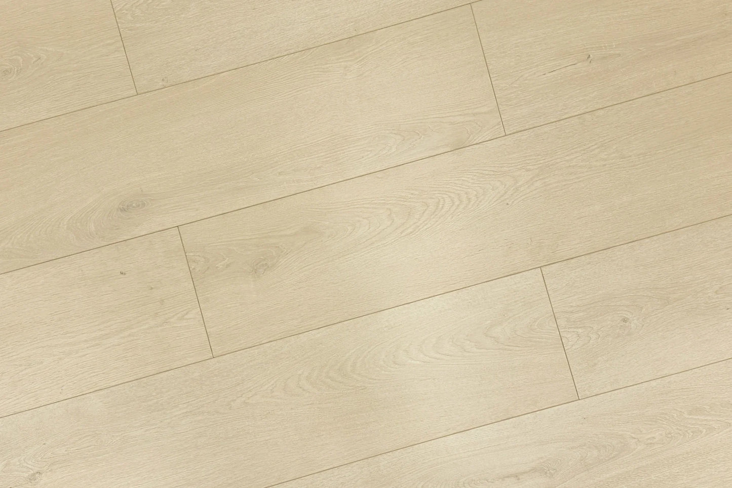 Light Beige Micro Bevel Matte 9.25"x60" Waterproof Laminate Flooring 12mm - Linea