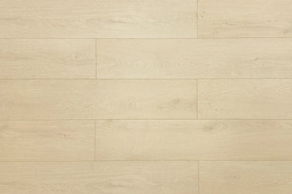 Light Beige Micro Bevel Matte 9.25"x60" Waterproof Laminate Flooring 12mm - Linea