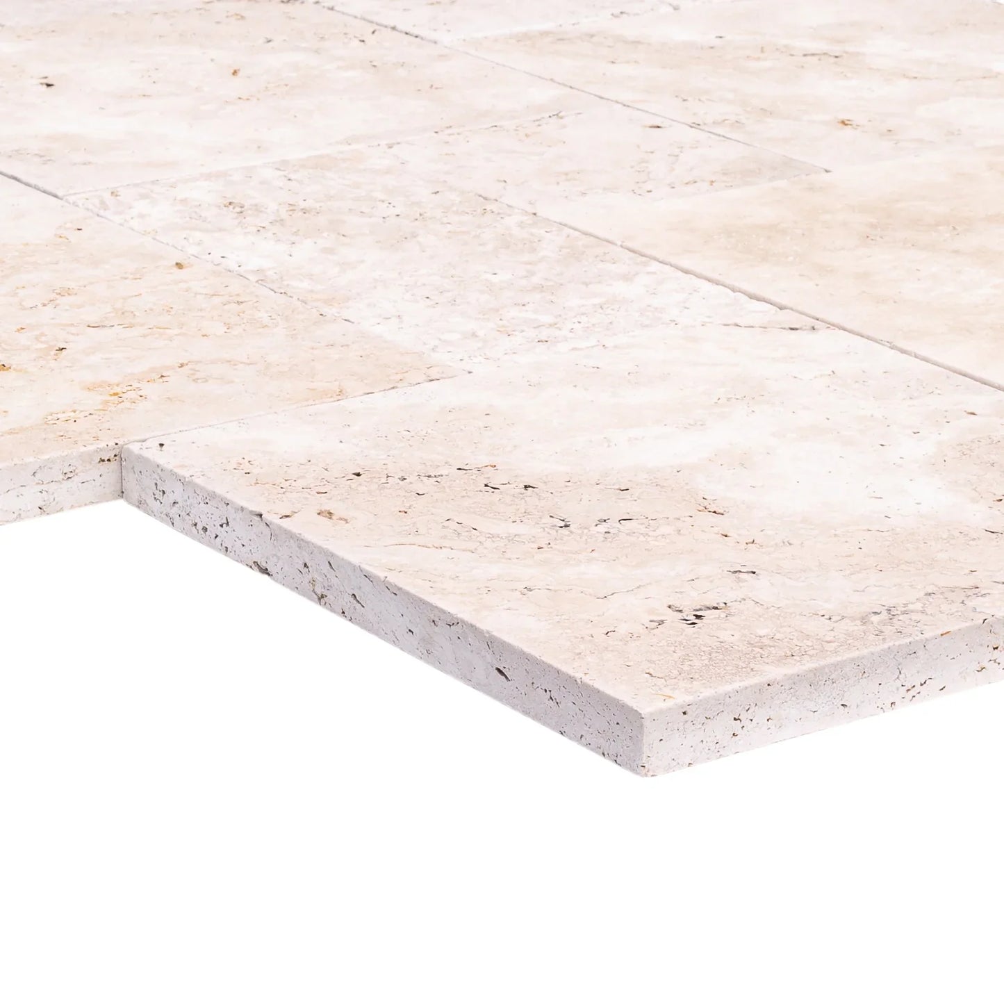 Travertine Light Antique Pattern Tumbled Pavers