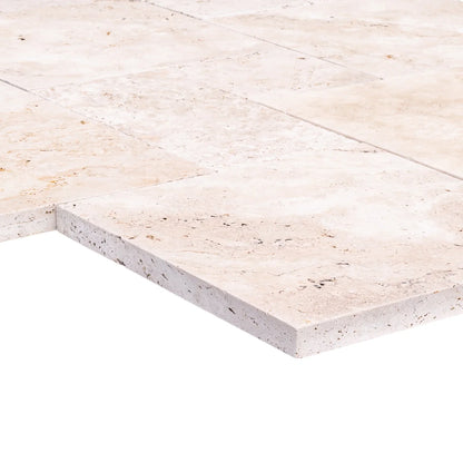 Travertine Light Antique Pattern Tumbled Pavers