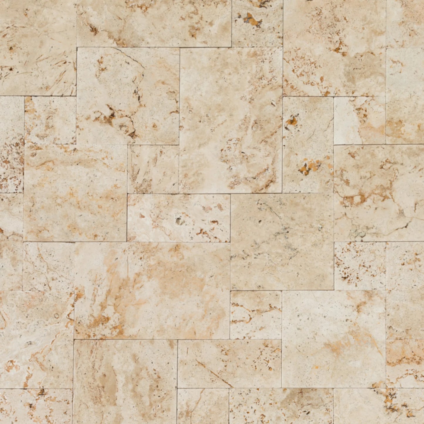 Travertine Light Antique Pattern Tumbled Pavers