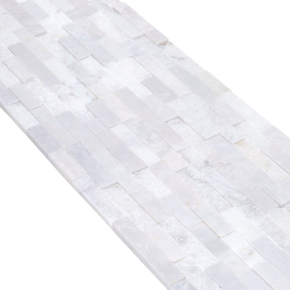 Carrara White Multi Surface 3D Marble Ledger Panel 6x24 – Full Truckload