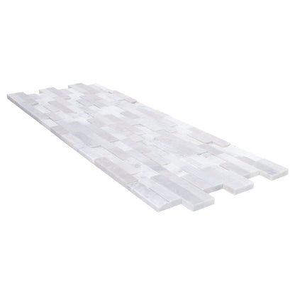 Carrara White Multi Surface 3D Marble Ledger Panel 6x24 – Full Truckload