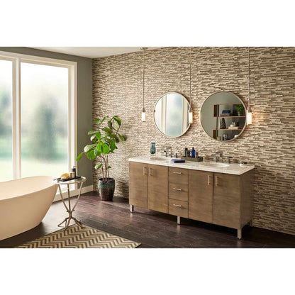 MSI Luxe Interlocking Glass Mosaic Tile 11.81"x11.81"