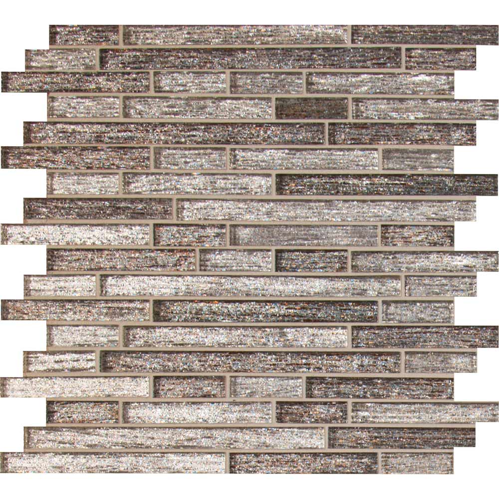 MSI Luxe Interlocking Glass Mosaic Tile 11.81"x11.81"