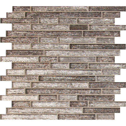 MSI Luxe Interlocking Glass Mosaic Tile 11.81"x11.81"