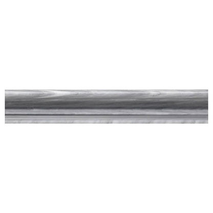 Cloud Gray 2x12 Polished Marble Chair Rail Tile Trim (10 pack, 1.667 sq ft/case) - Sample