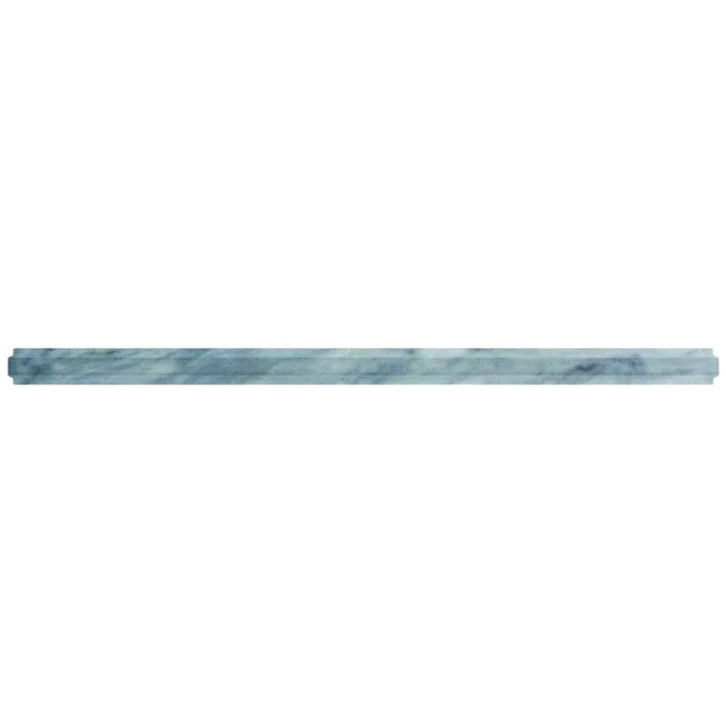 Gray 0.8x12 Marble Polished Pencil Tile Trim (10 pack, 0.667 sq ft/case) - Sample