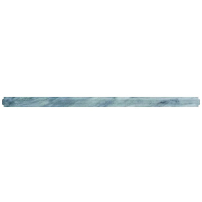Gray 0.8x12 Marble Polished Pencil Tile Trim (10 pack, 0.667 sq ft/case) - Sample