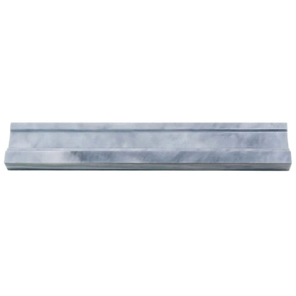 Gray 2x12 Marble Polished Chair Rail Tile Trim (10 pack, 1.667 sq ft/case) - Sample