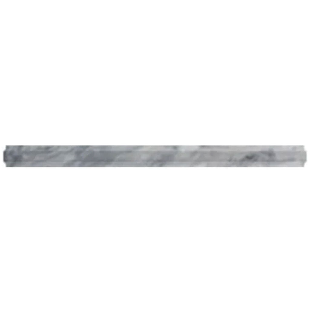 Cloud Gray 0.8x12 Polished Calacatta Bluette Pencil Marble Tile Trim (10 pack, 0.5 sq ft/case)