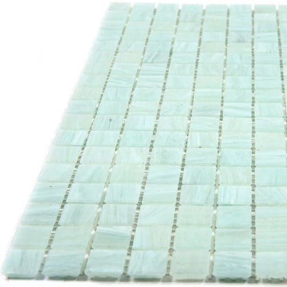Ice Green 12x12 Glossy Uniform Square Glass Mosaic Tile (20 pack, 18.69 sq ft/case)