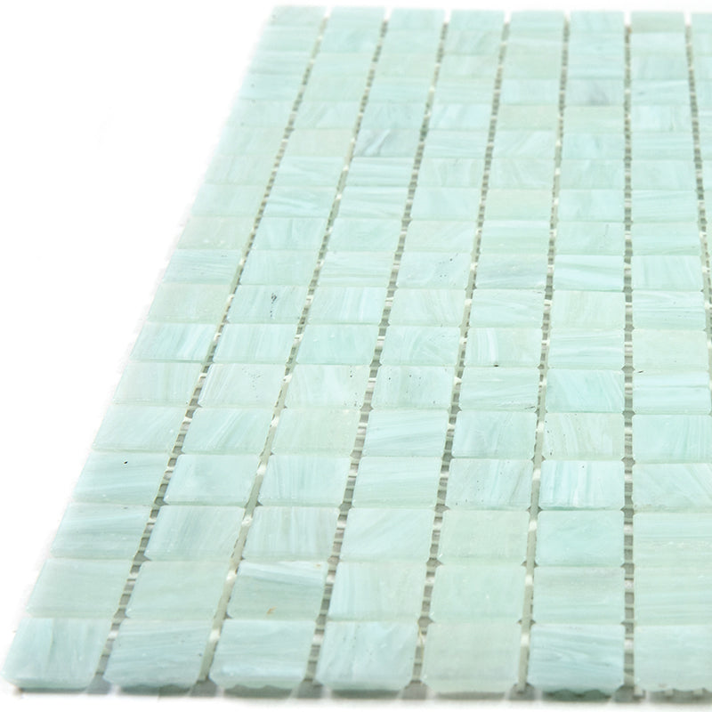Ice Green 12x12 Glossy Uniform Square Glass Mosaic Tile (20 pack, 18.69 sq ft/case) - Sample