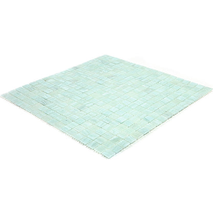 Ice Green 12x12 Glossy Uniform Square Glass Mosaic Tile (20 pack, 18.69 sq ft/case)