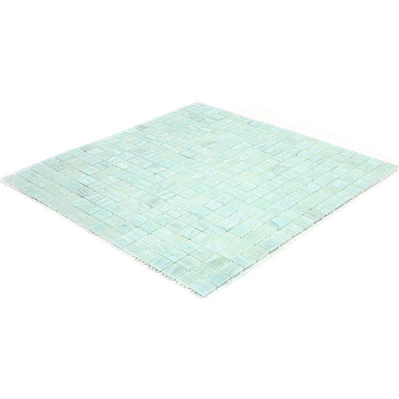 Ice Green 12x12 Glossy Uniform Square Glass Mosaic Tile (20 pack, 18.69 sq ft/case) - Sample