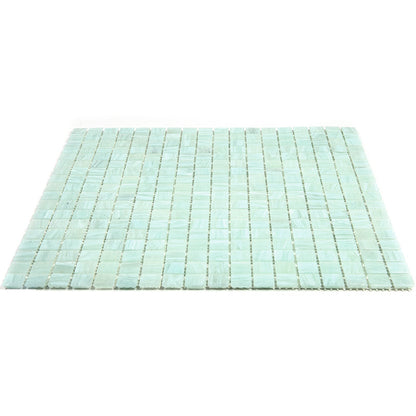 Ice Green 12x12 Glossy Uniform Square Glass Mosaic Tile (20 pack, 18.69 sq ft/case)