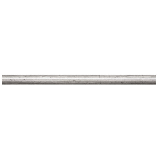 Wooden Grey 0.5x12 Polished Pencil Marble Tile Trim (10 pack, 0.5 sq ft/case)