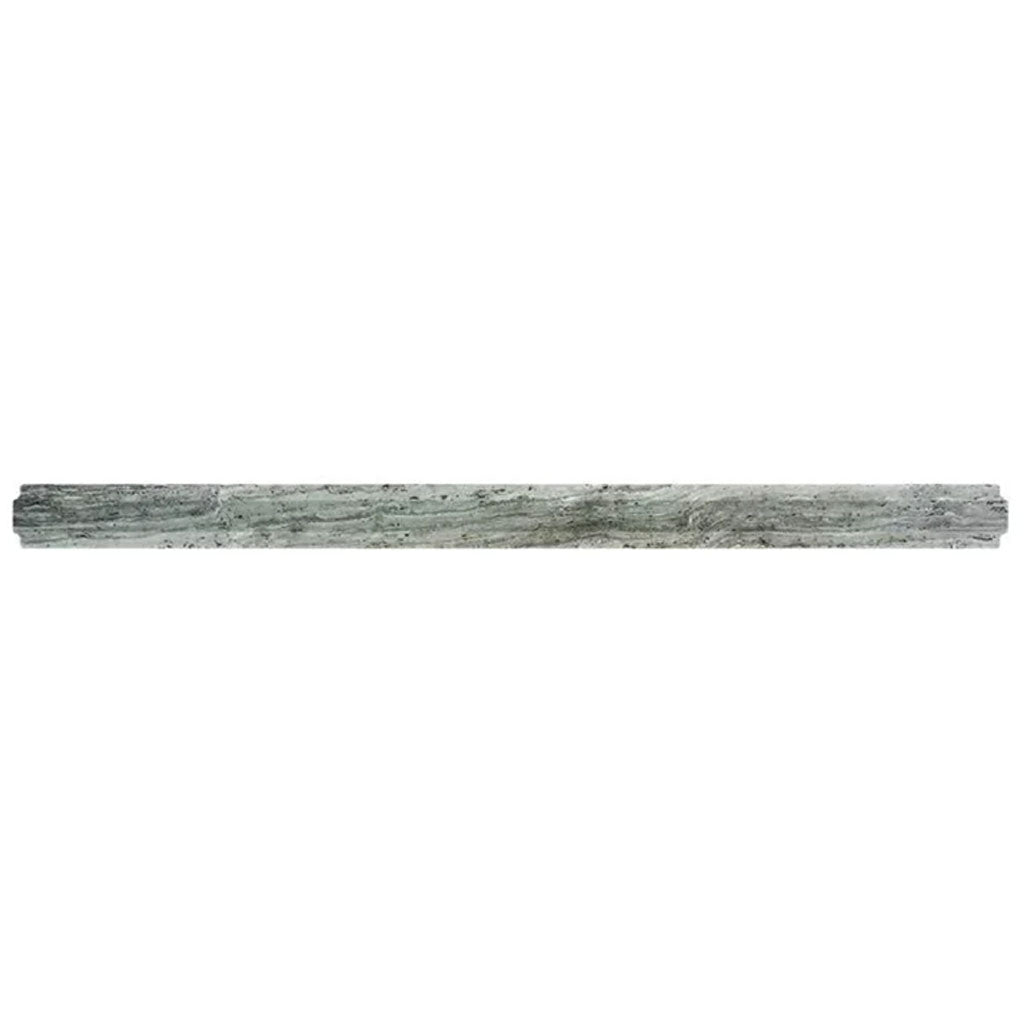 Wooden Grey 0.8x12 Polished Pencil Marble Tile Trim (10 pack, 0.667 sq ft/case)