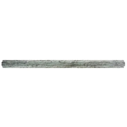 Gray 0.8x12 Polished Marble Pencil Tile Trim (10 pack, 0.667 sq ft/case) - Sample