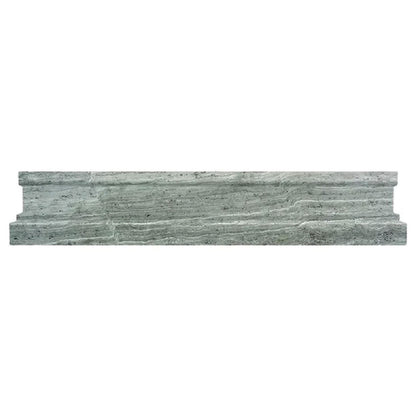 Dark Gray 2x12 Marble Polished Chair Rail Tile Trim (10 pack, 1.667 sq ft/case) - Sample