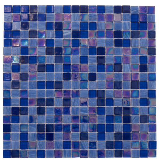 Blue 12x12 Glossy Uniform Square Glass Mosaic Tile (20 pack, 18.69 sq ft/case)