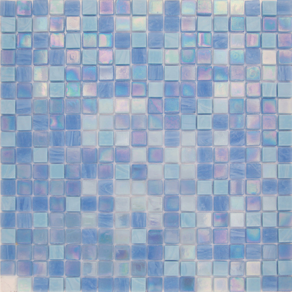 Sky Blue 12x12 Uniform Square Glossy Glass Mosaic Tile (20 pack, 18.69 sq ft/case)