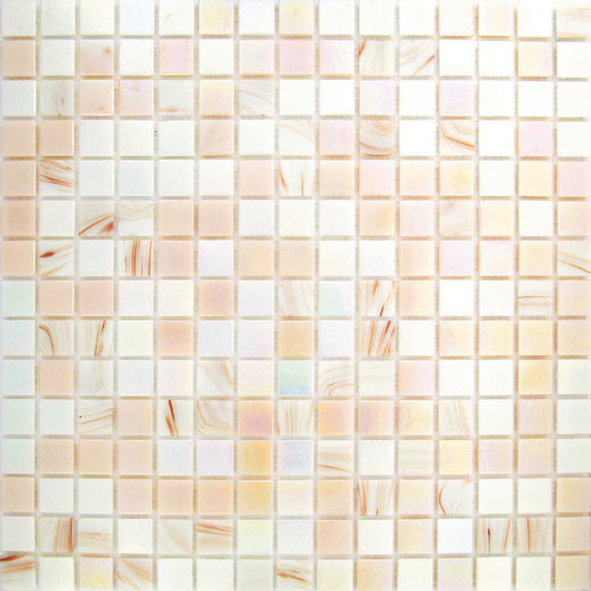 Tuscan Beige 12x12 Glossy Uniform Square Glass Mosaic Tile (20 pack, 20 sq ft/case)