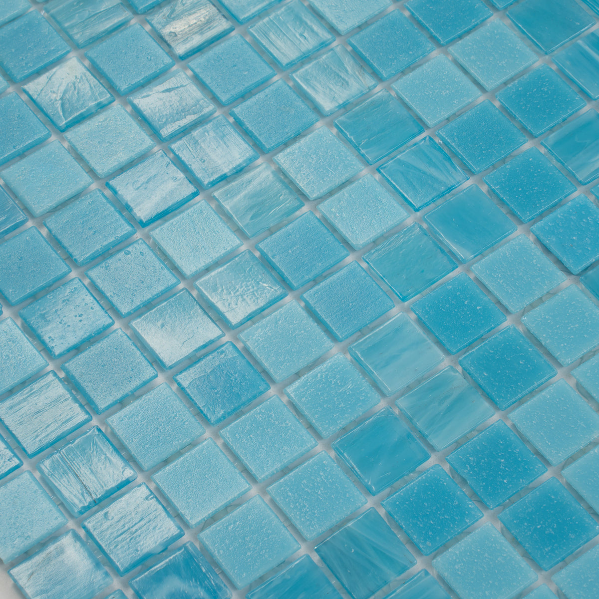 Arctic Blue 12x12 Uniform Square Glossy Glass Mosaic Tile (20 pack, 20 sq ft/case)