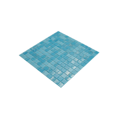 Arctic Blue 12x12 Uniform Square Glossy Glass Mosaic Tile (20 pack, 20 sq ft/case) - Sample