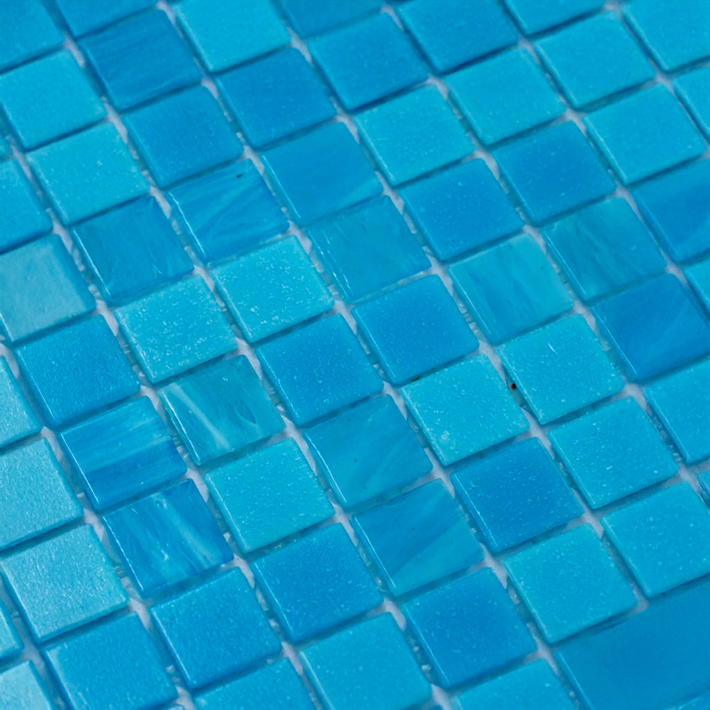 Arctic Blue 12x12 Uniform Square Glossy Glass Mosaic Tile (20 pack, 20 sq ft/case)