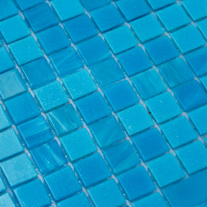 Arctic Blue 12x12 Uniform Square Glossy Glass Mosaic Tile (20 pack, 20 sq ft/case)