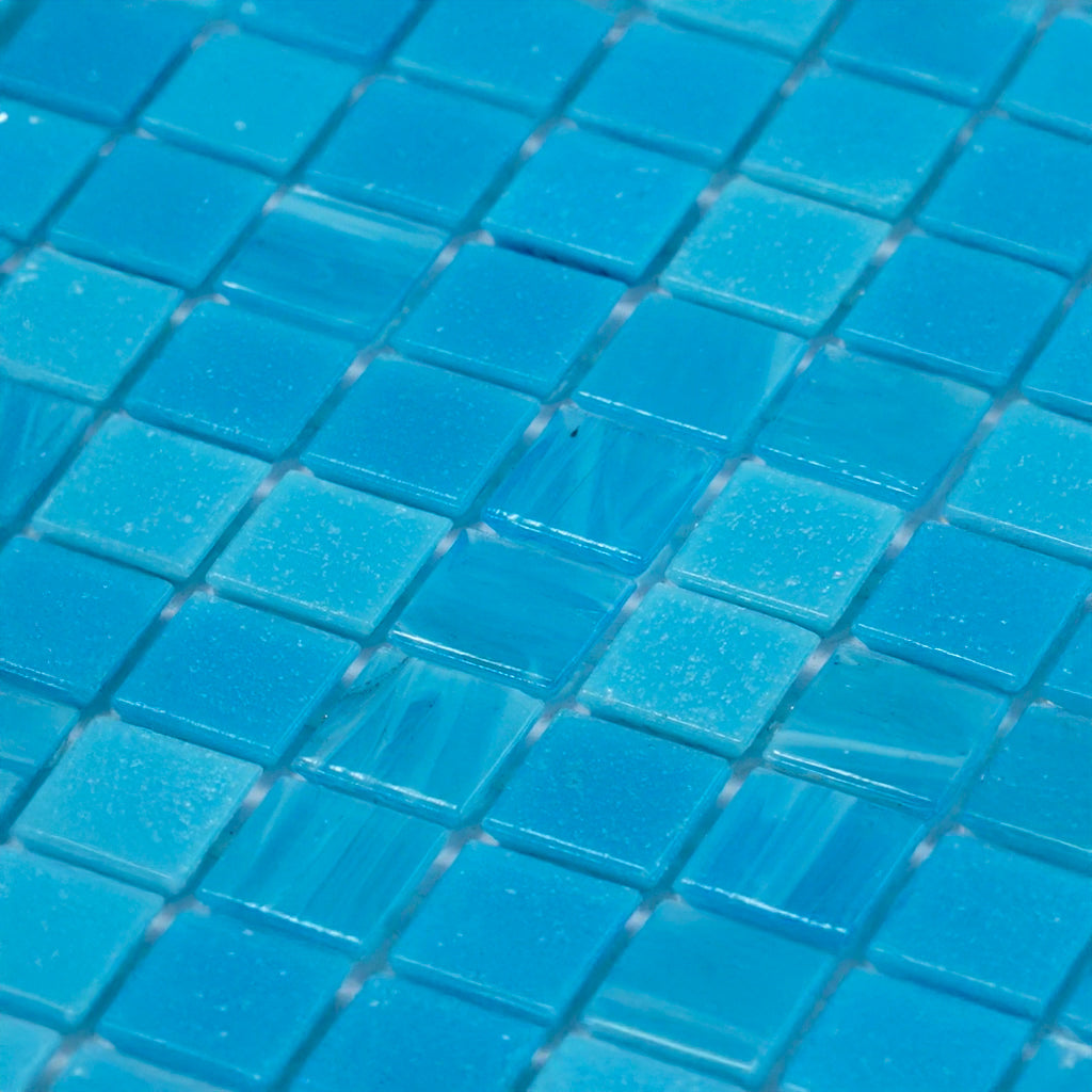 Arctic Blue 12x12 Uniform Square Glossy Glass Mosaic Tile (20 pack, 20 sq ft/case)