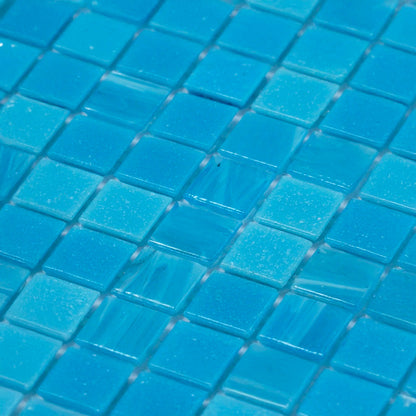 Arctic Blue 12x12 Uniform Square Glossy Glass Mosaic Tile (20 pack, 20 sq ft/case)