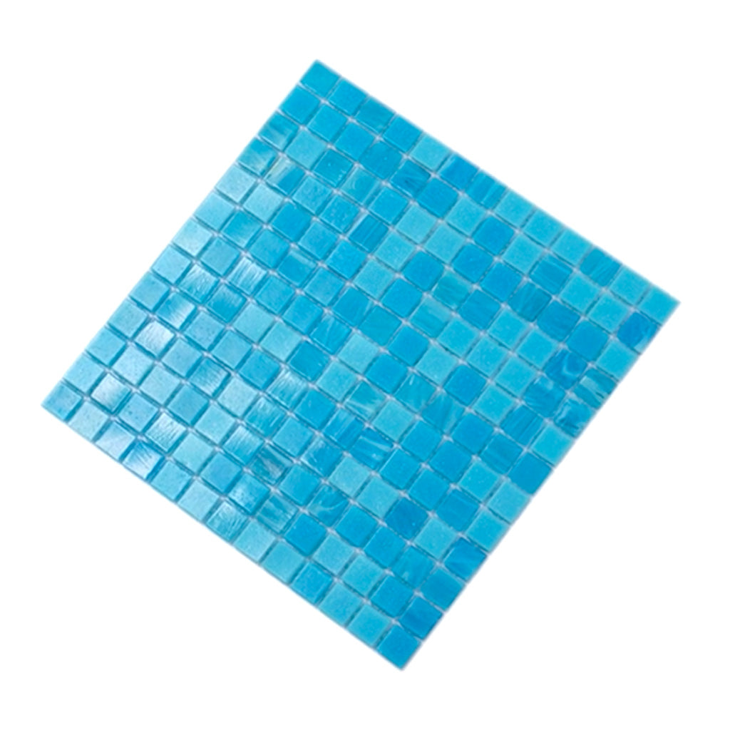 Arctic Blue 12x12 Uniform Square Glossy Glass Mosaic Tile (20 pack, 20 sq ft/case) - Sample