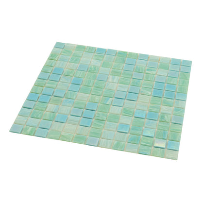 Baby Blue 12x12 Uniform Square Glossy Glass Mosaic Tile (20 pack, 20 sq ft/case)