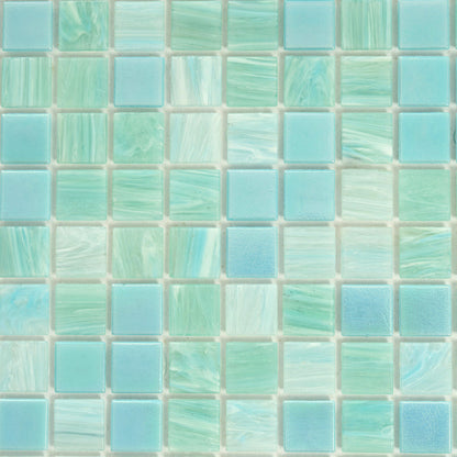 Baby Blue 12x12 Uniform Square Glossy Glass Mosaic Tile (20 pack, 20 sq ft/case)