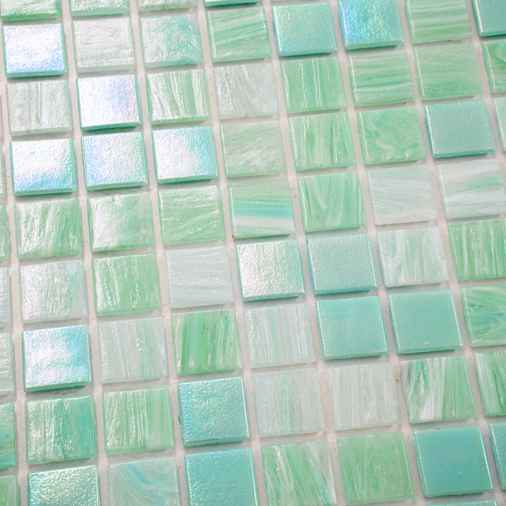 Baby Blue 12x12 Uniform Square Glossy Glass Mosaic Tile (20 pack, 20 sq ft/case)