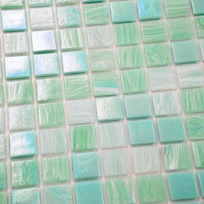 Baby Blue 12x12 Uniform Square Glossy Glass Mosaic Tile (20 pack, 20 sq ft/case)