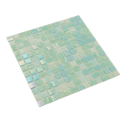 Baby Blue 12x12 Uniform Square Glossy Glass Mosaic Tile (20 pack, 20 sq ft/case)