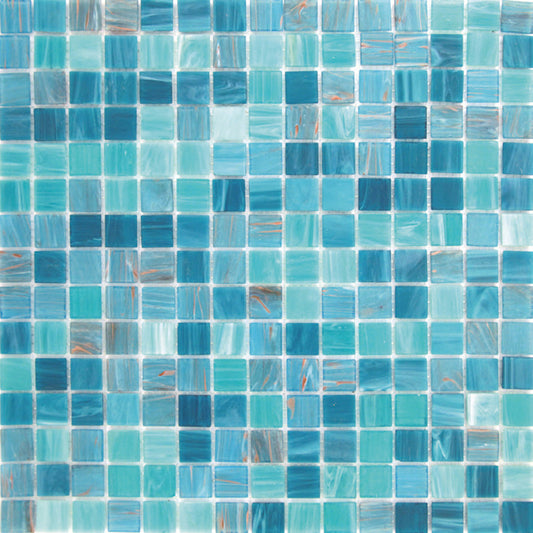Turquoise Green 12x12 Glossy Uniform Square Glass Mosaic Tile (20 pack, 20 sq ft/case)