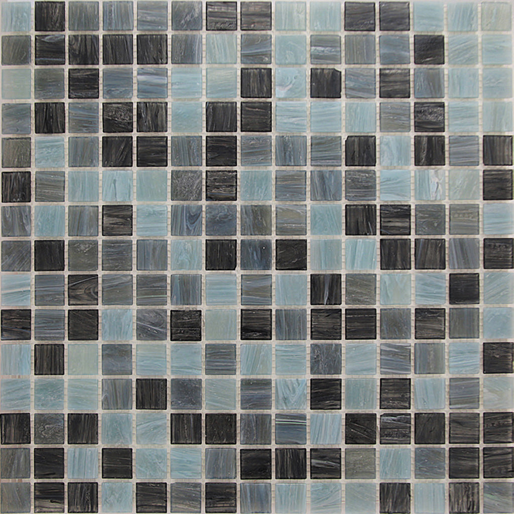Dark Gray 12x12 Glossy Uniform Square Glass Mosaic Tile (20 pack, 20 sq ft/case)