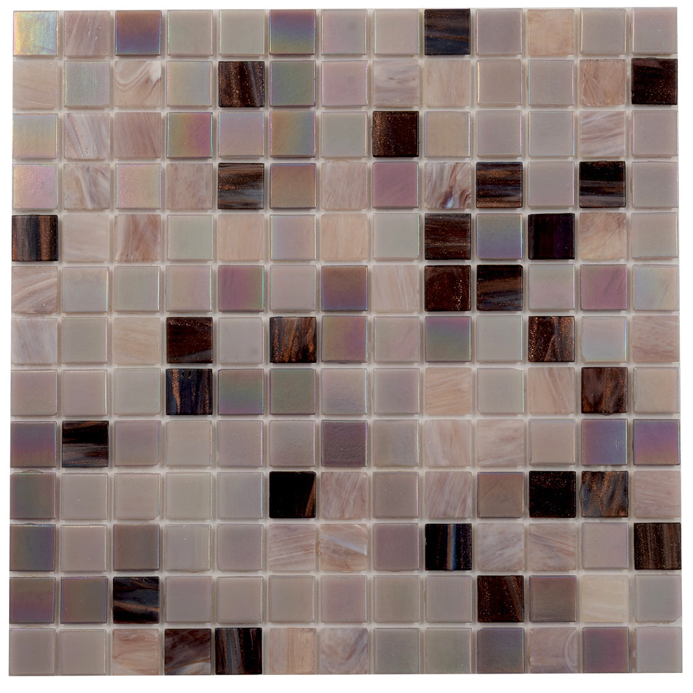 Crepe Pink 12x12 Glossy Uniform Square Glass Mosaic Tile (20 pack, 20 sq ft/case)