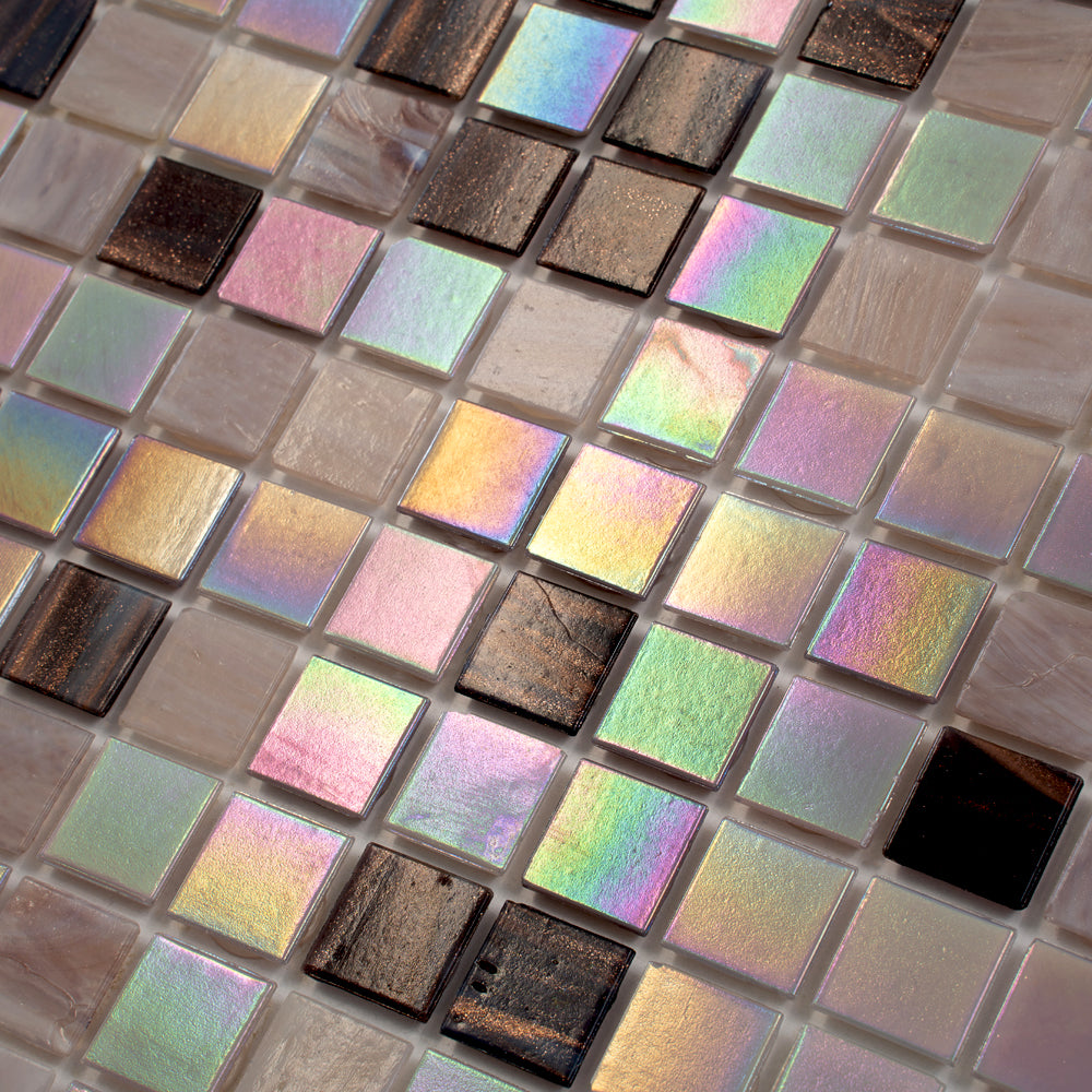 Crepe Pink 12x12 Glossy Uniform Square Glass Mosaic Tile (20 pack, 20 sq ft/case)