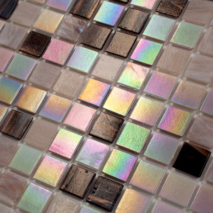 Crepe Pink 12x12 Glossy Uniform Square Glass Mosaic Tile (20 pack, 20 sq ft/case)